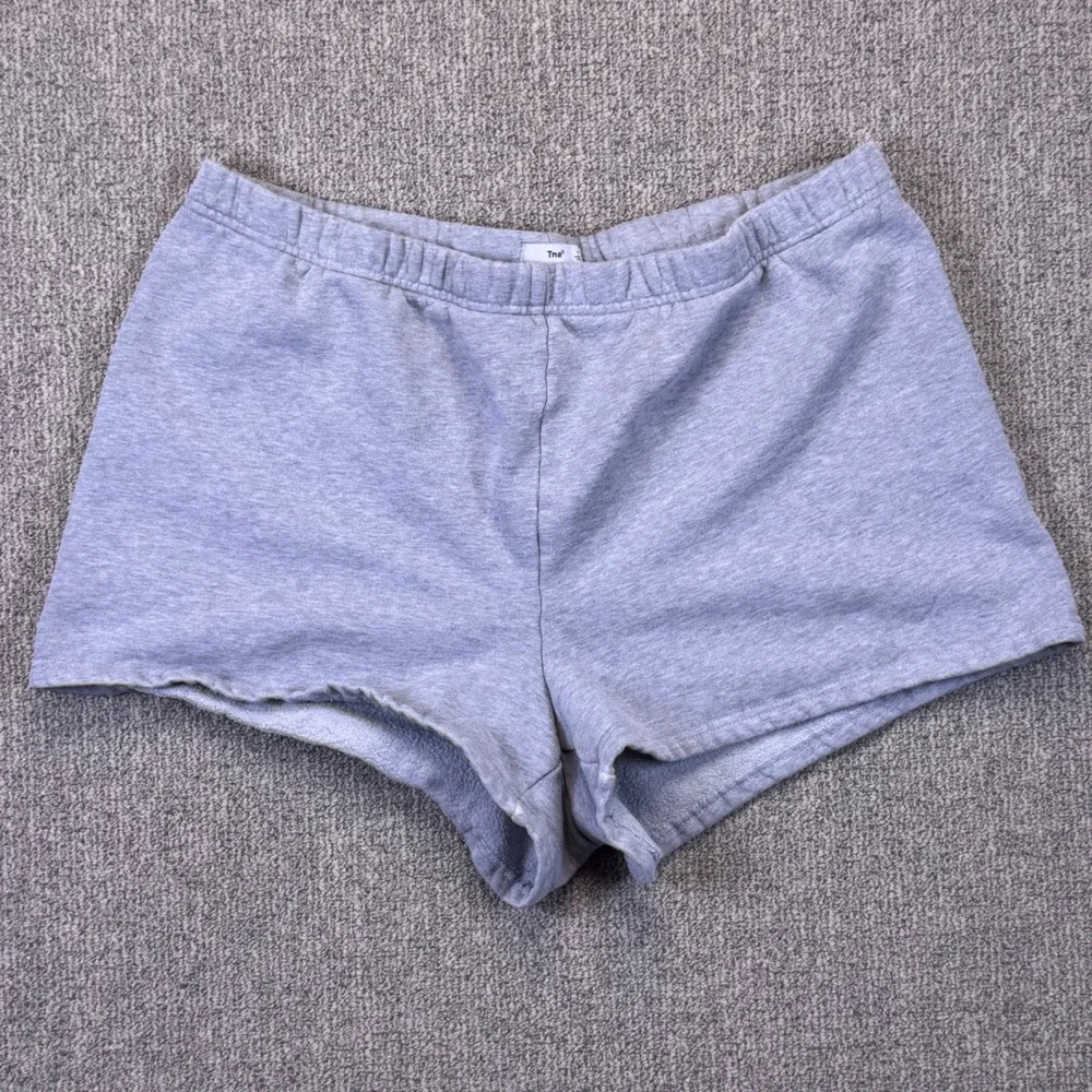 TNA Grey Lounge‎ Shorts Womens Large Elastic Waist Cozy Casual Athleisure